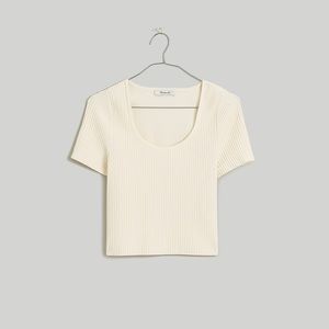 Madewell Ottoman Crop Sweater Sz S